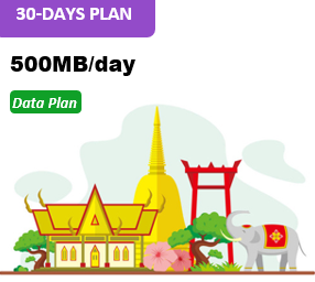Sing/Malay/Thai 30 Days Unlimited Data(500MB/day high speed)